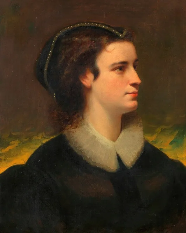 Charlotte Wolter Als Maria Stuart Wall Art by Josef Matthias Aigner - High-Resolution Digital Print