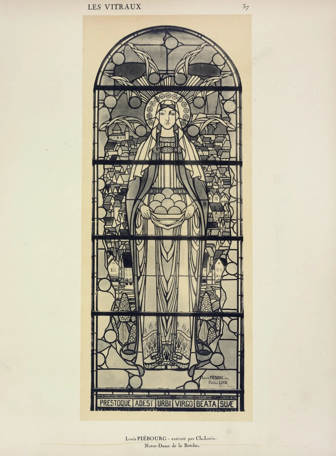 Chartrain Au Pavillon Du Vitrail Wall Art by Jacques Gruber - High-Resolution Digital Print