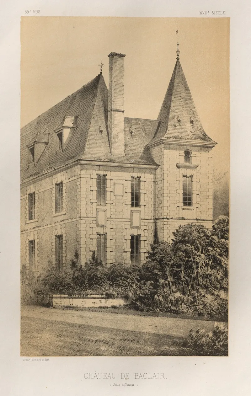 Chateau De Baclair Seine Inferieure Wall Art by Victor Petit - High-Resolution Digital Print