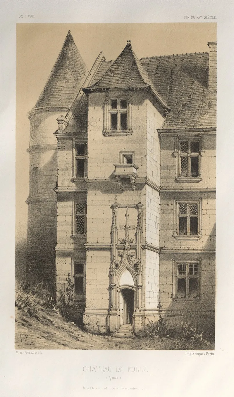 Chateau De Folin Yonne Wall Art by Victor Petit - High-Resolution Digital Print