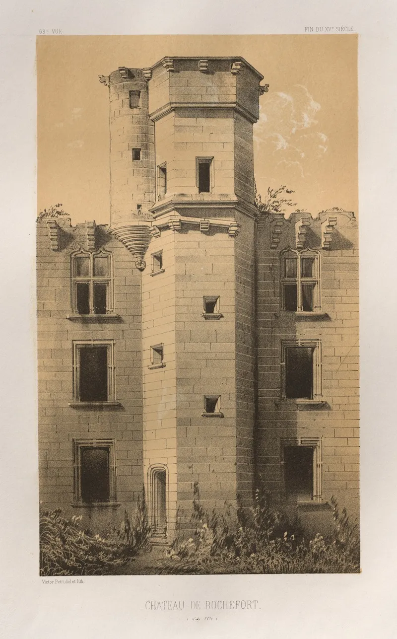 Chateau De Rochefort Cote Dor Wall Art by Victor Petit - High-Resolution Digital Print