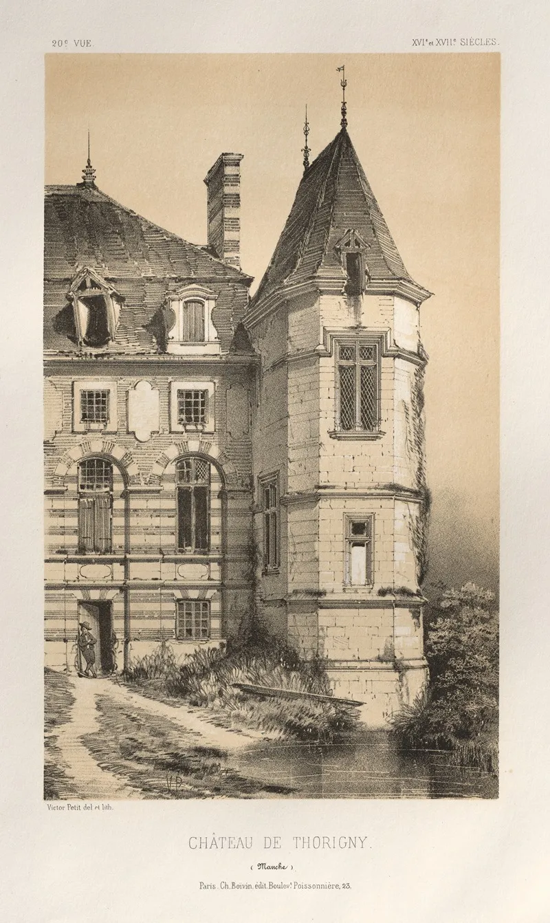 Chateau De Thorigny Manche Wall Art by Victor Petit - High-Resolution Digital Print