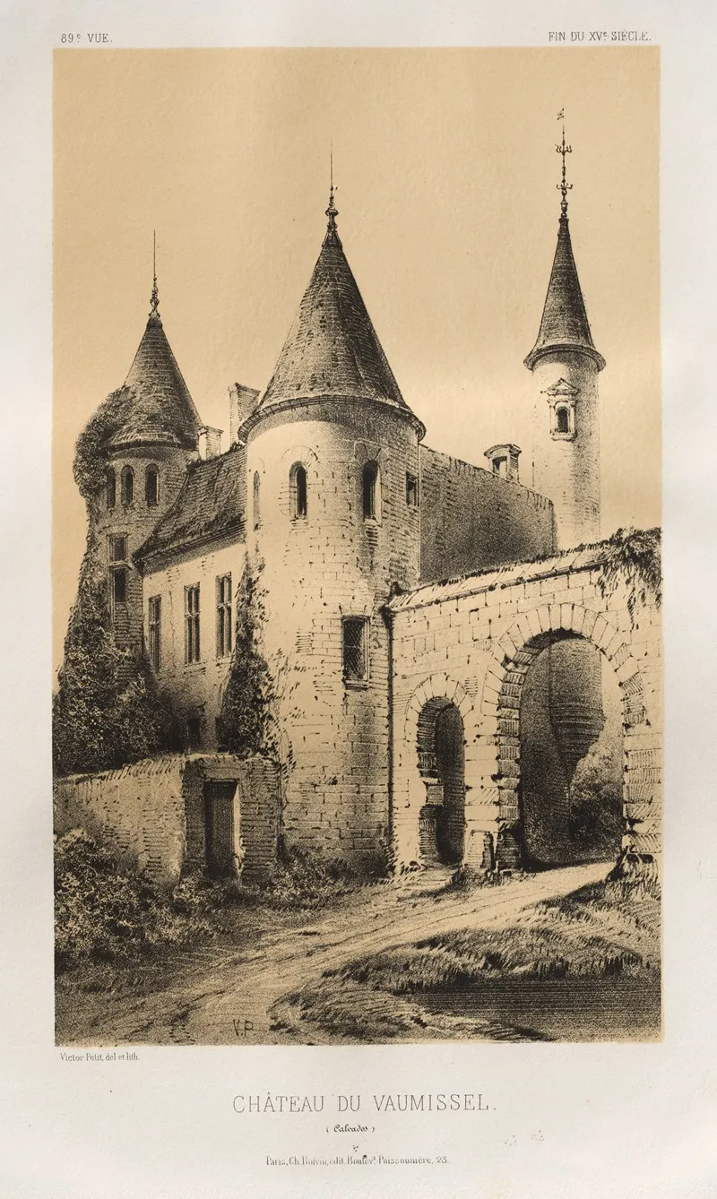 Chateau Du Vaumissel Calvados Wall Art by Victor Petit - High-Resolution Digital Print