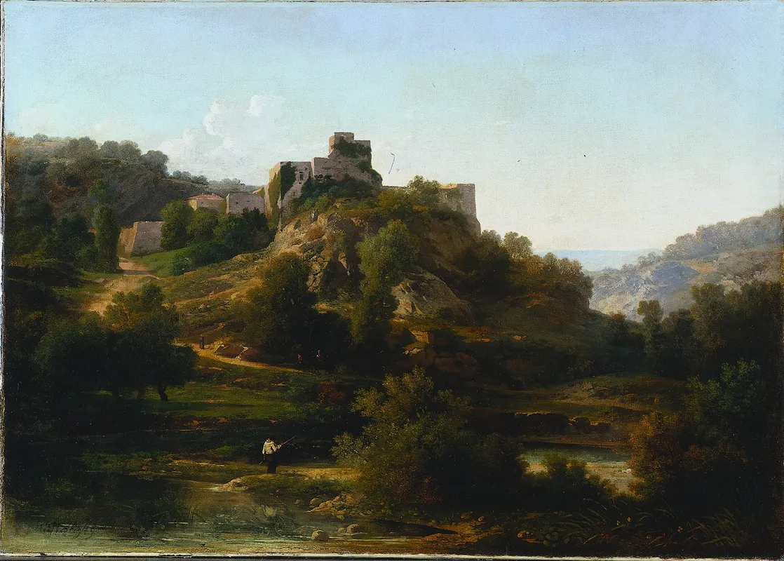 Chateauvieux Sur Suran Wall Art by Antoine-Claude Ponthus-Cinier - High-Resolution Digital Print