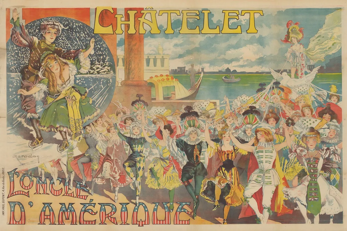 Chatelet Loncle Damerique Wall Art by Maurice Marodon - High-Resolution Digital Print
