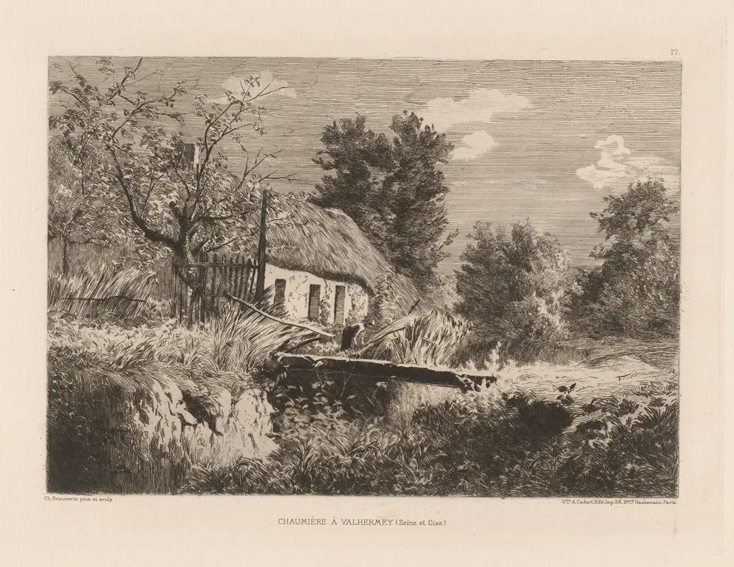 Chaumiere A Valhermey Wall Art by Charles-Joseph Beauverie - High-Resolution Digital Print