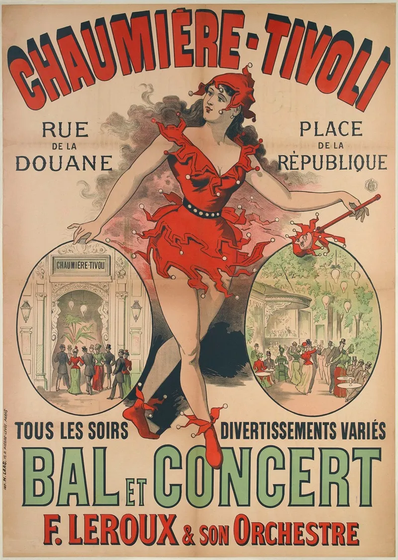 Chaumiere Tivoli Bal Et Concert 2 Wall Art by Anonymous - High-Resolution Digital Print