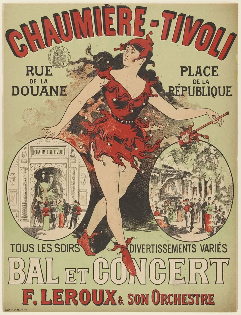 Chaumiere Tivoli Bal Et Concert Wall Art by Anonymous - High-Resolution Digital Print