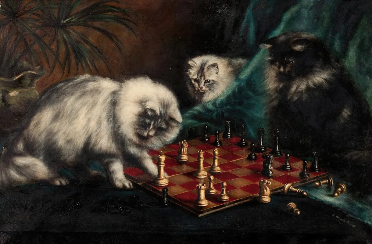 Checkmate Wall Art by Agnes Augusta Talboys - High-Resolution Digital Print