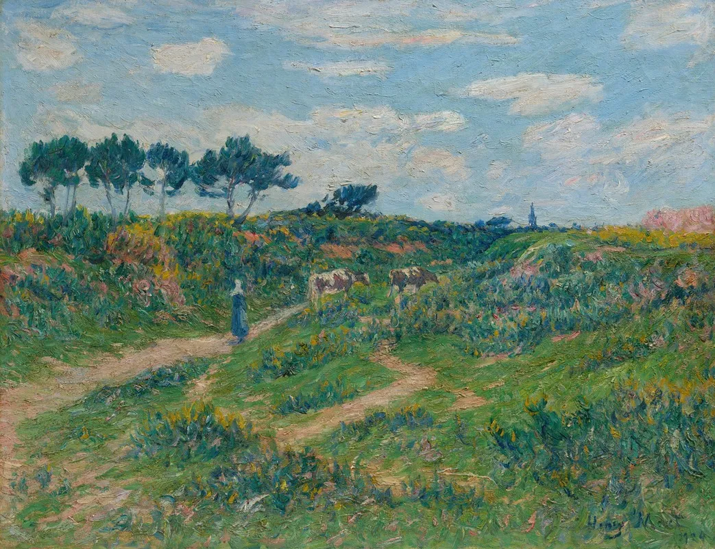 Chemin Dans La Lande Bretagne