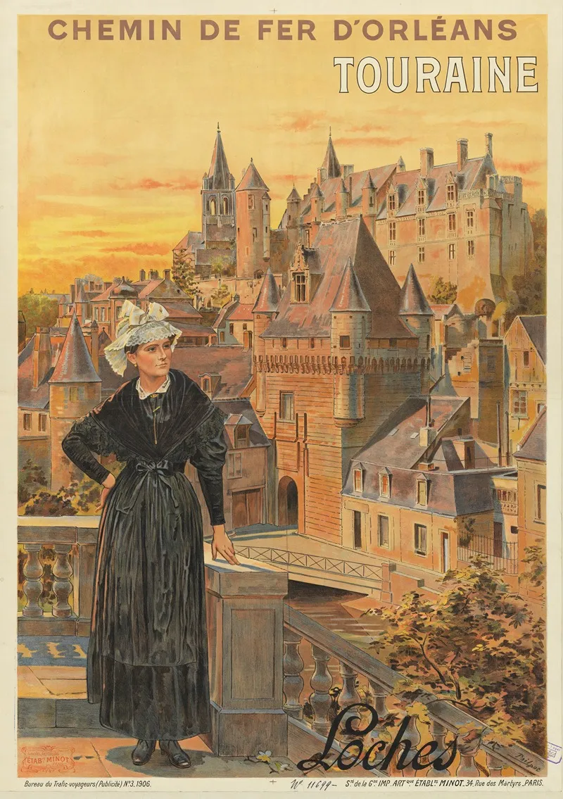 Chemin De Fer Dorleans Touraine Loches Wall Art by Etablissements Minot - High-Resolution Digital Print