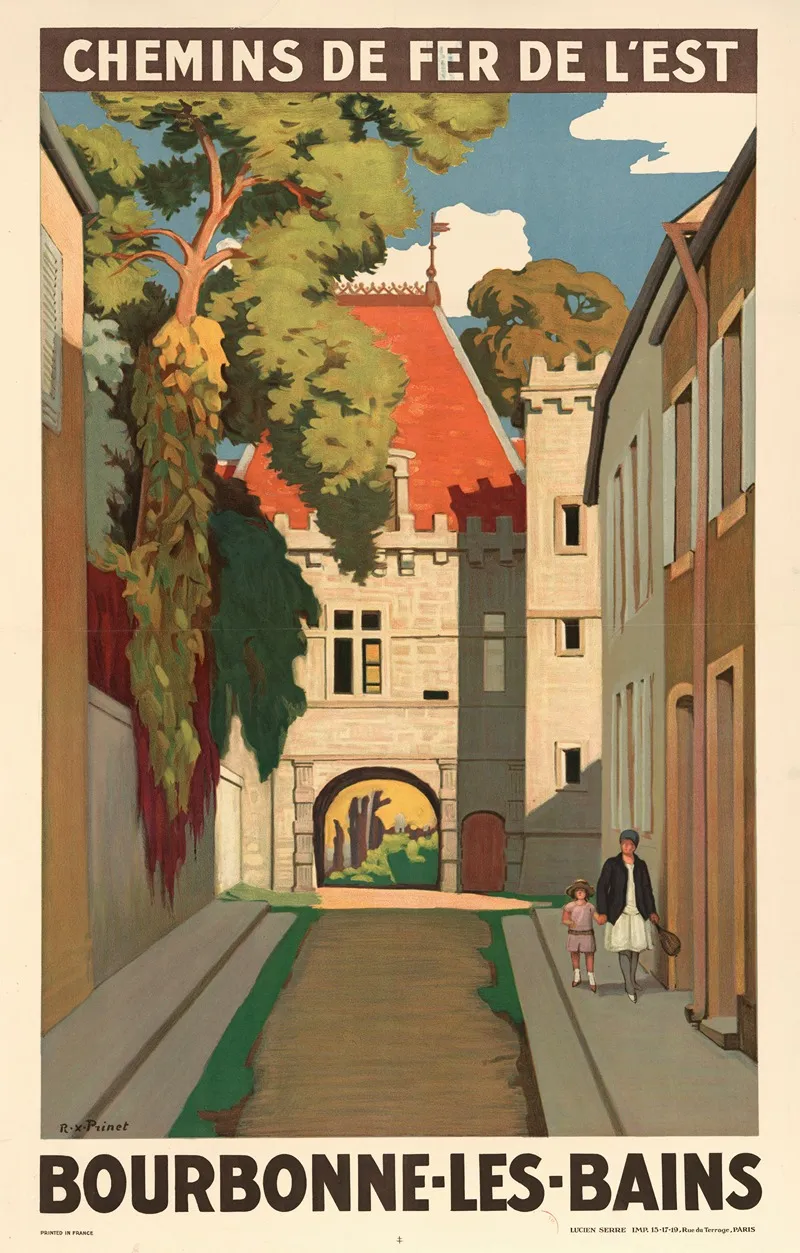 Chemins De Fer De Lest Bourbonne Les Bains Wall Art by René François Xavier Prinet - High-Resolution Digital Print