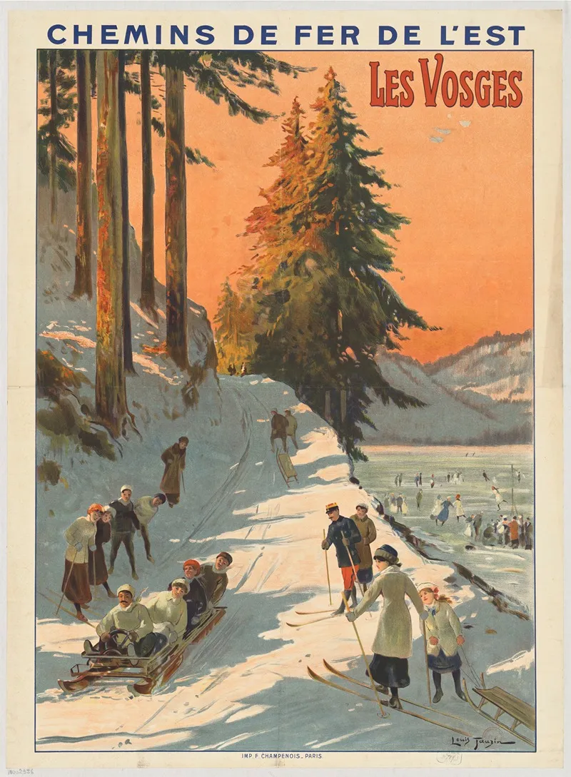 Chemins De Fer De Lest Les Vosges Wall Art by Louis Tauzin - High-Resolution Digital Print