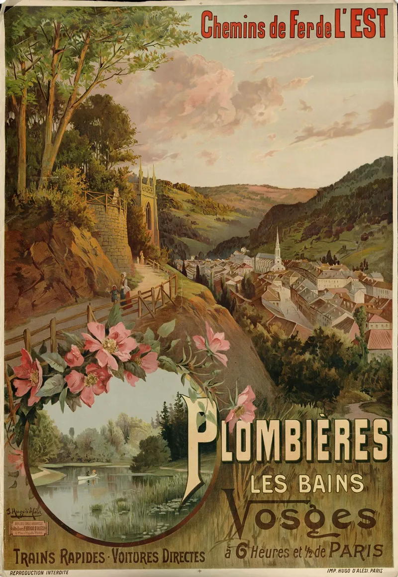 Chemins De Fer De Lest Plombieres Les Bains Wall Art by Frederic Hugo d’Alési - High-Resolution Digital Print