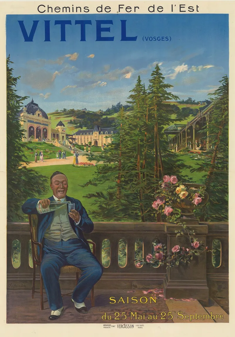 Chemins De Fer De Lest Vittel Vosges Wall Art by Clément-Henri Quinton - High-Resolution Digital Print