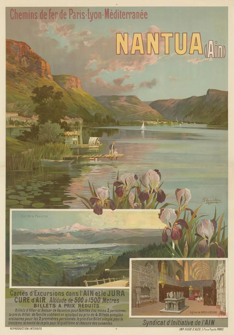 Chemins De Fer De Paris Lyon Mediterranee Nantua Ain Wall Art by Frederic Hugo d’Alési - High-Resolution Digital Print