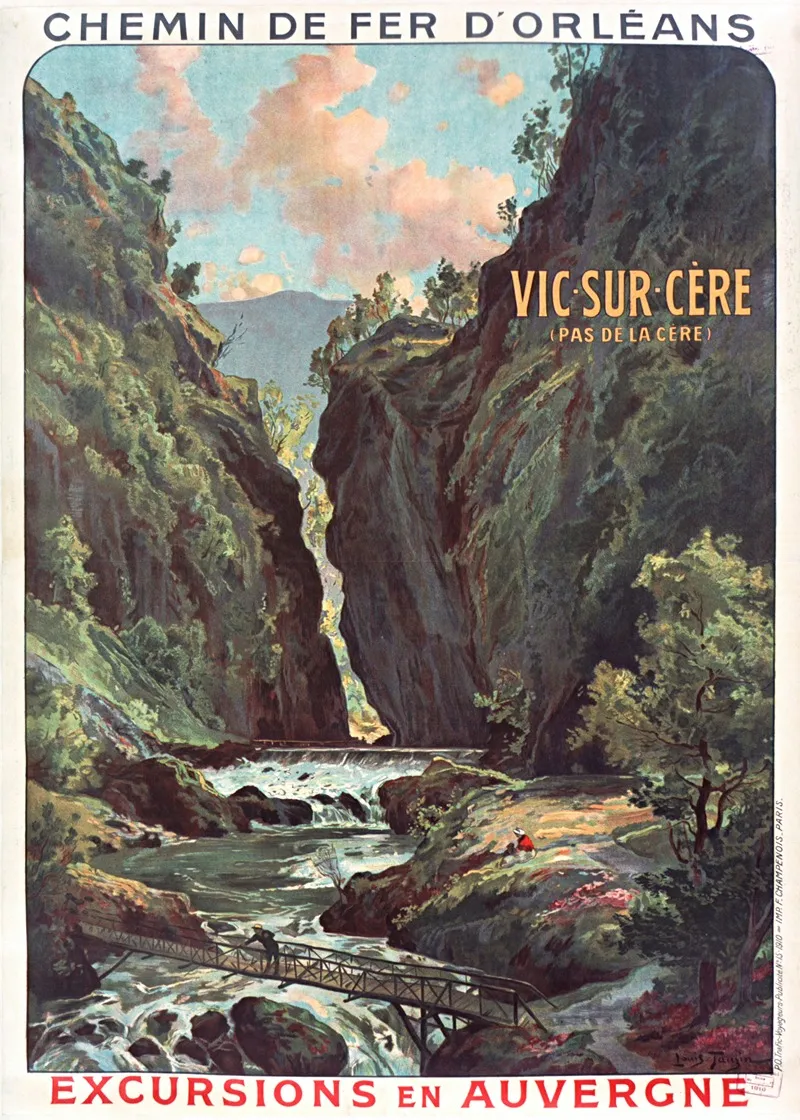 Chemins De Fer Dorleans Vic Sur Cere Wall Art by Louis Tauzin - High-Resolution Digital Print