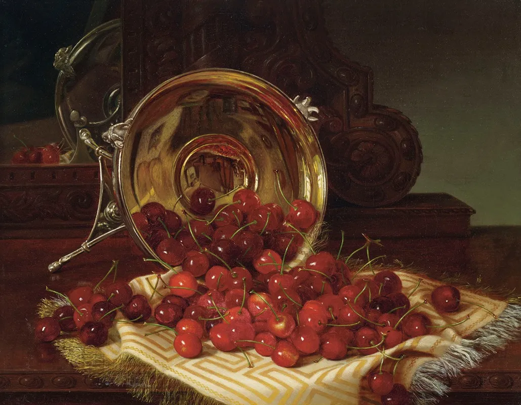 Cherries 6 Wall Art by Robert Spear Dunning - High-Resolution Digital Print