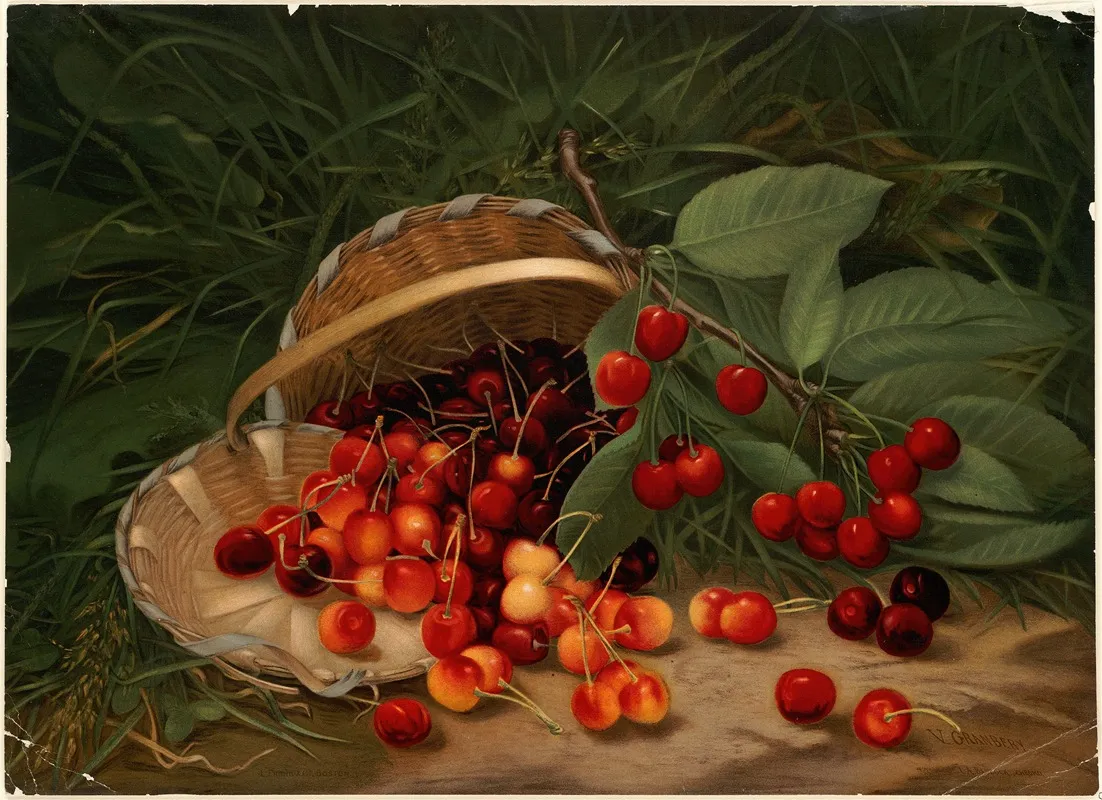 Cherries Wall Art by Virginia Granberry - High-Resolution Digital Print