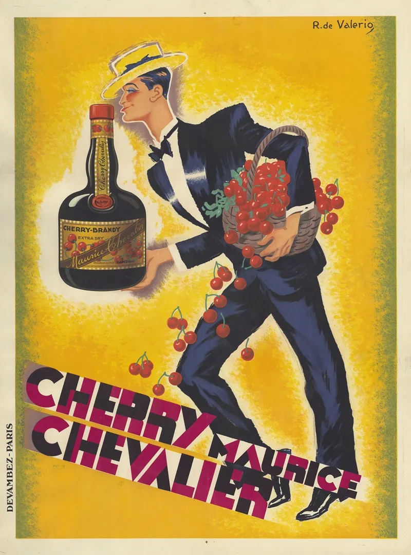 Cherry Maurice Chevalier Wall Art by Roger de Valerio - High-Resolution Digital Print