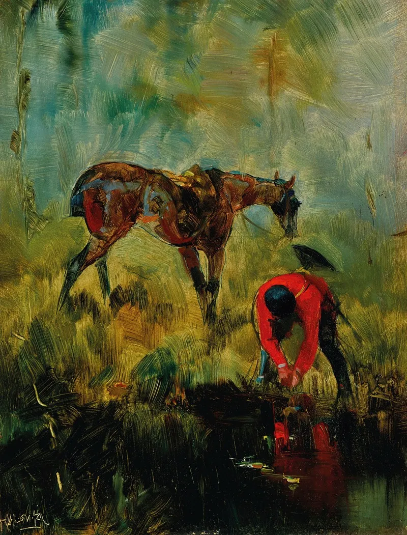 Cheval De Chasse A Courre Wall Art by Henri de Toulouse-Lautrec - High-Resolution Digital Print