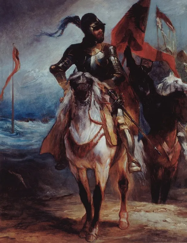 Chevalier Conduisant Son Armee Wall Art by Edouard-Alexandre Odier - High-Resolution Digital Print