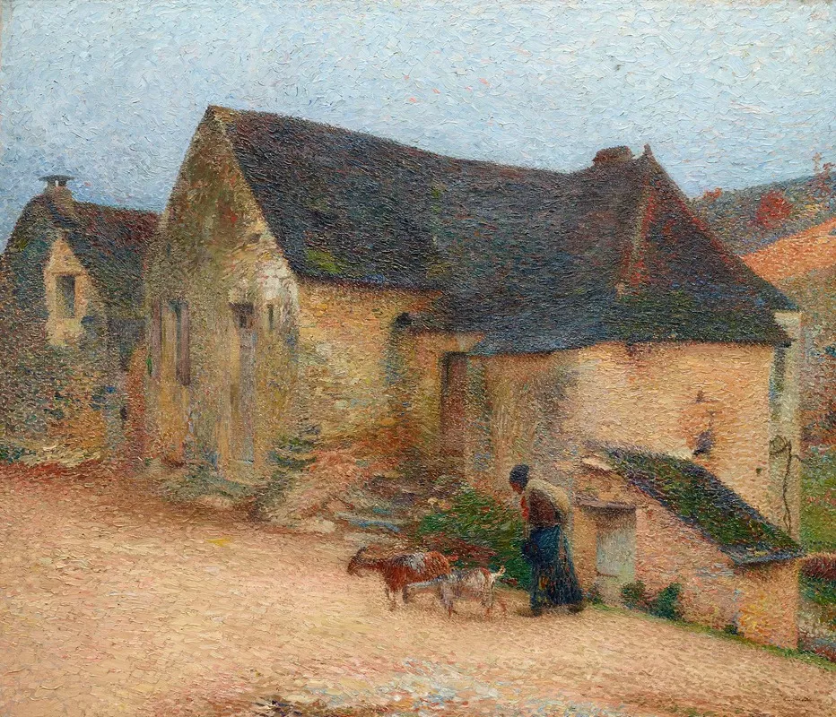 Chevriere Devant Une Vieille Maison A Labastide