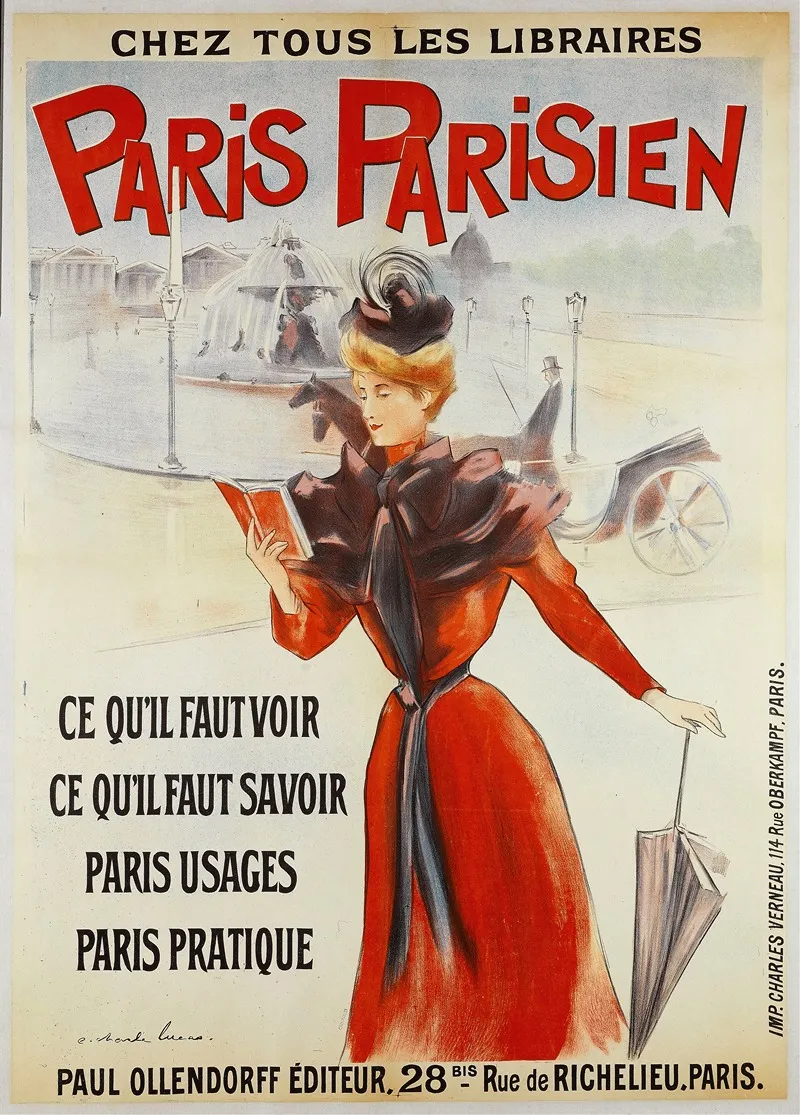 Chez Tous Les Libraires Paris Parisien Wall Art by Charles Lucas - High-Resolution Digital Print