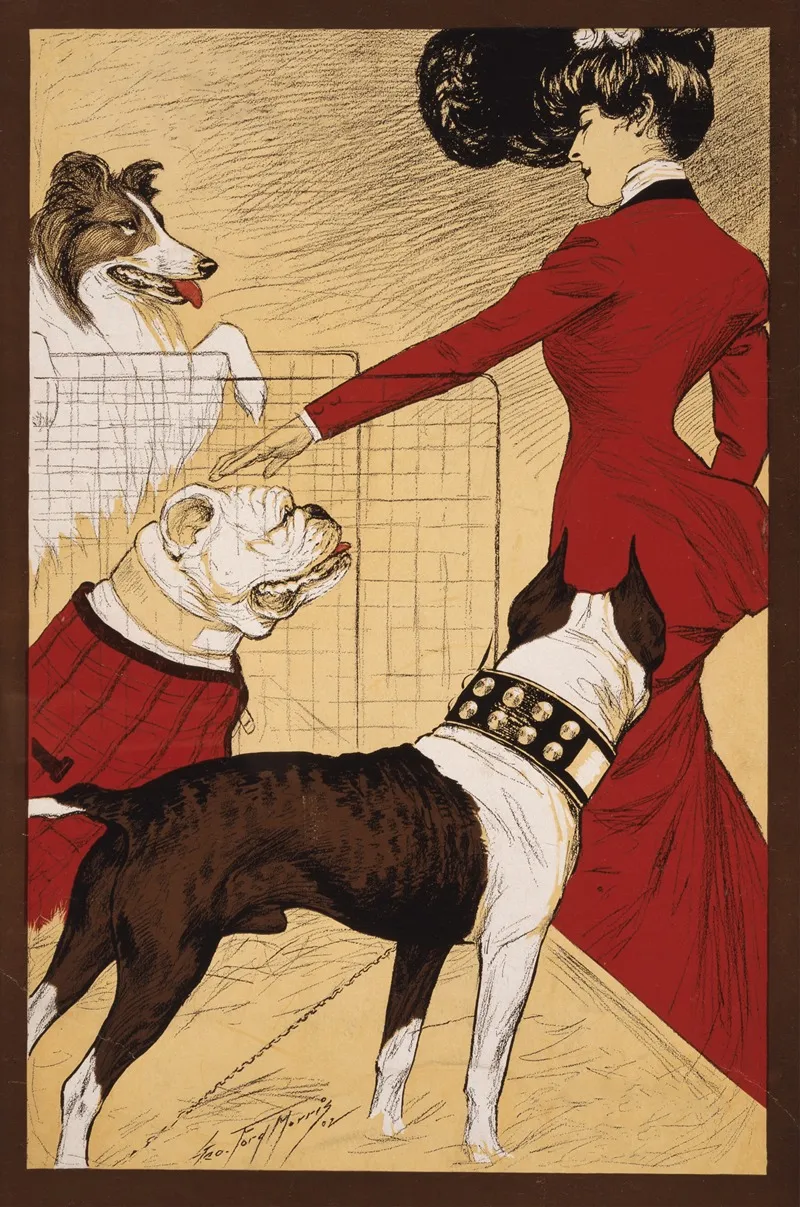 Chicago Kennel Clubs Dog Show Wall Art by George Ford Morris - High-Resolution Digital Print