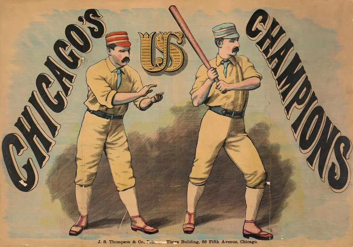 Chicagos Us Champions Wall Art by J.S. Thompson &amp; Co - High-Resolution Digital Print