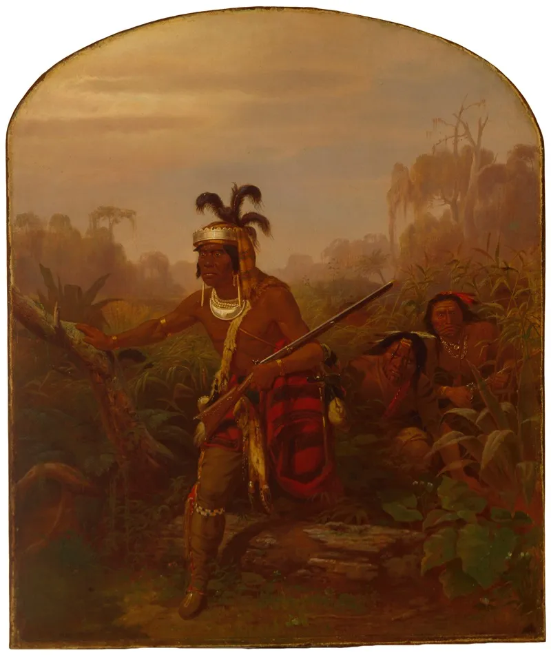 Chief Billy Bowlegs Wall Art by Charles Ferdinand Wimar - High-Resolution Digital Print