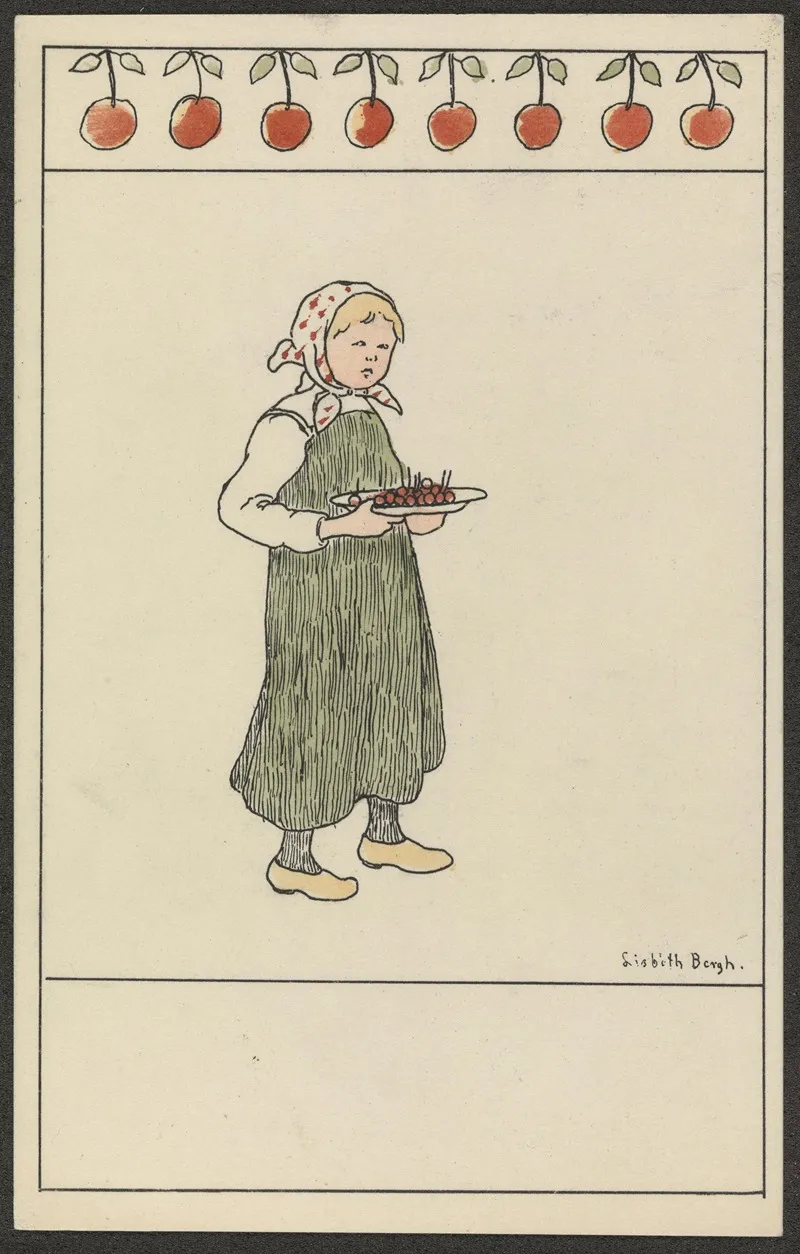 Child Holding Plate Wall Art by Lisbeth Bergh - High-Resolution Digital Print