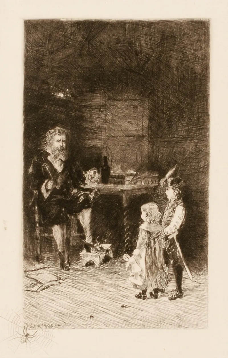 Children And Man Wall Art by Edmund H. Garrett - High-Resolution Digital Print