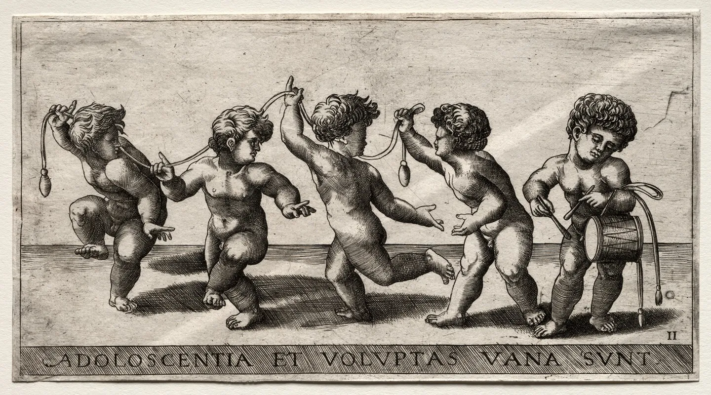 Children Dancing To A Drum