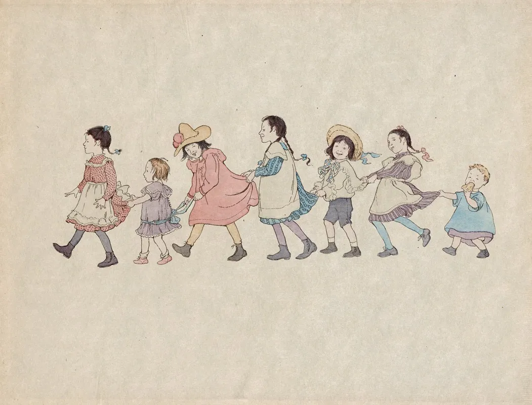 Children Of Our Town Pl 1 Wall Art by Ethel Mars - High-Resolution Digital Print
