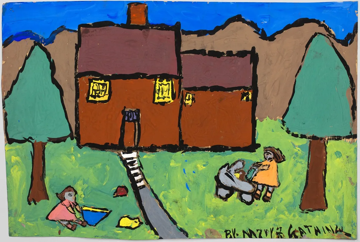 Children Playing 3 Wall Art by Mary Frances Gathings - High-Resolution Digital Print