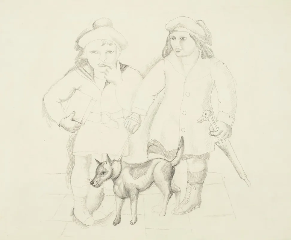 Children With A Dog