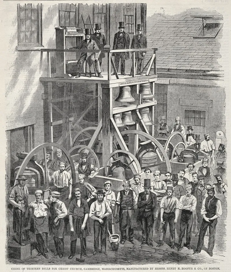 Chime Of Thirteen Bells For Christ Church Cambridge Massachusetts Manufactured By Messrs Henry N Hooper Co Of Boston Wall Art by Winslow Homer - High-Resolution Digital Print
