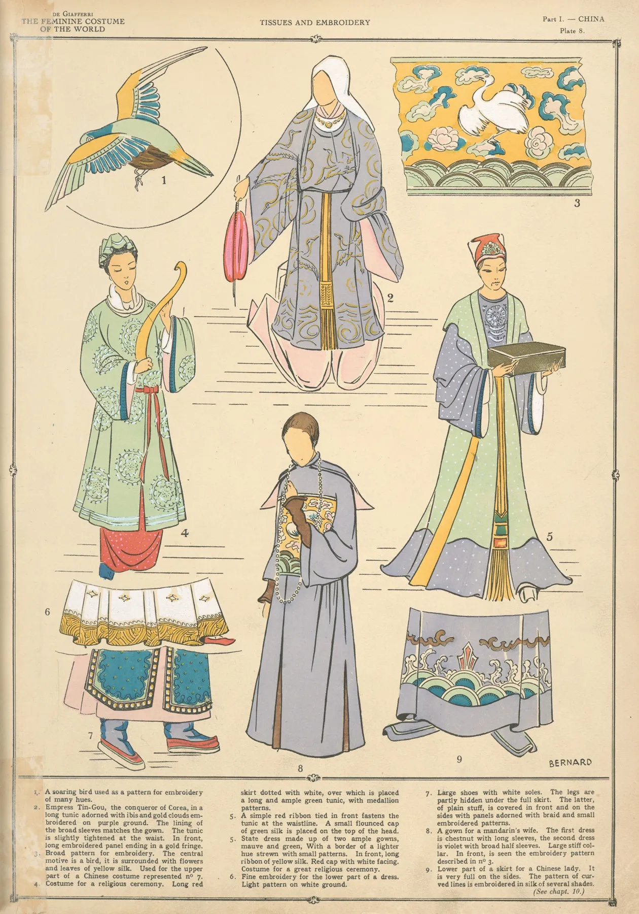 China Tissues And Embroidery Wall Art by Paul Louis de Giafferri - High-Resolution Digital Print