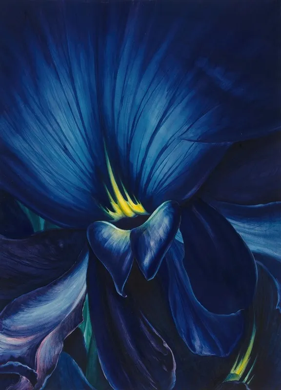 Chinese Delphinium Wall Art by Leon Carroll - High-Resolution Digital Print