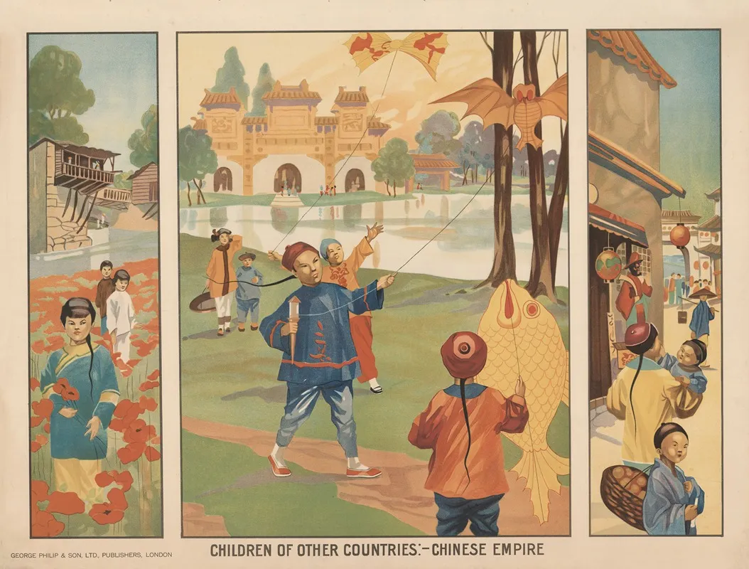 Chinese Empire Wall Art by George Philip &amp; Son, Ltd - High-Resolution Digital Print