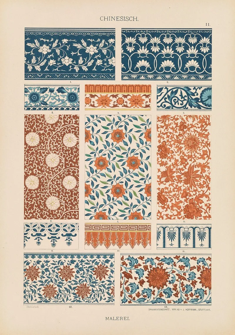 Chinesisch Malerei Wall Art by Heinrich Dolmetsch - High-Resolution Digital Print