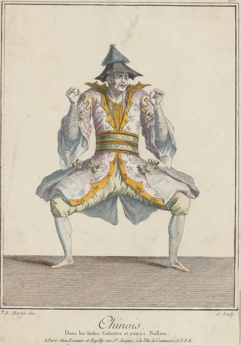 Chinois Dans Les Indes Galantes Et Autres Ballets Wall Art by Jean Baptiste Martin - High-Resolution Digital Print