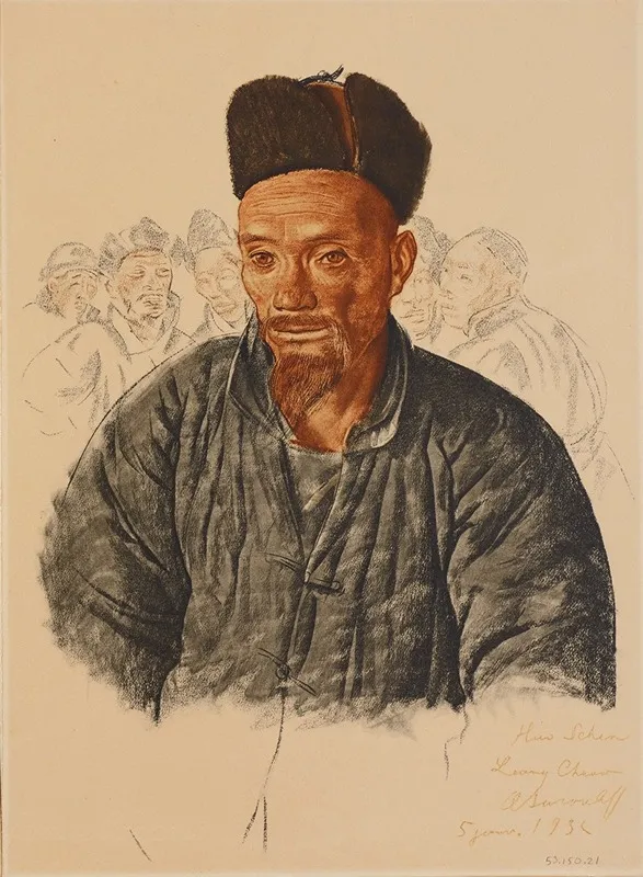 Chinois Mahometan De Liang Tcheou Wall Art by Alexandre Jacovleff - High-Resolution Digital Print