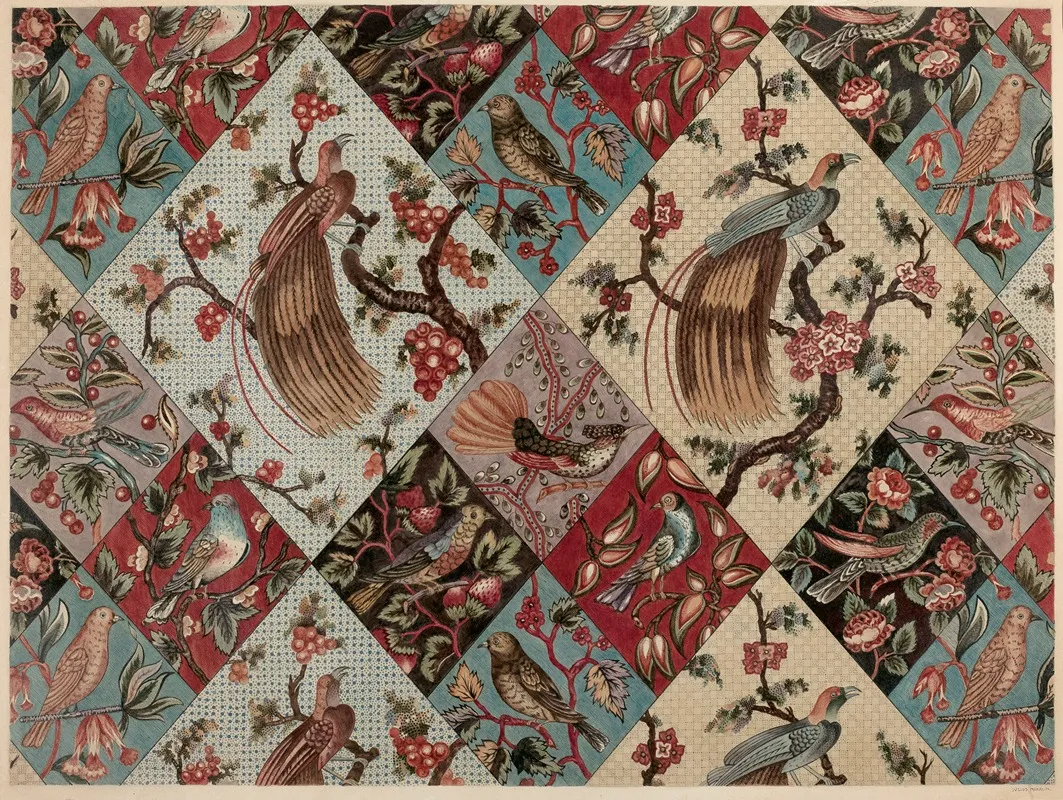 Chintz Bedspread Wall Art by Julius Mihalik - High-Resolution Digital Print