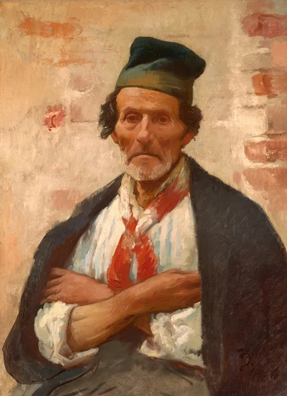 Chioggia Fisherman Wall Art by Frank Duveneck - High-Resolution Digital Print