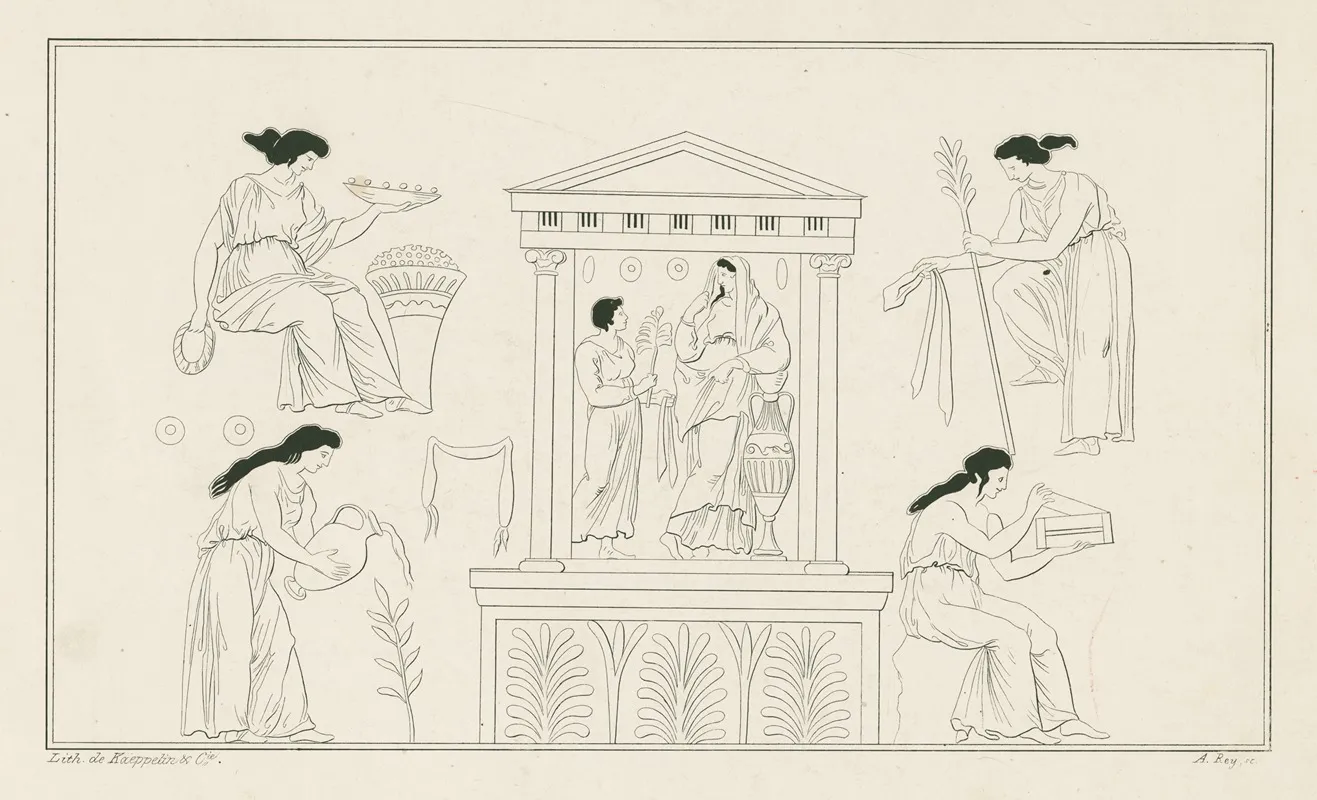 Chloris Hera And Pandora Wall Art by A. Rey - High-Resolution Digital Print