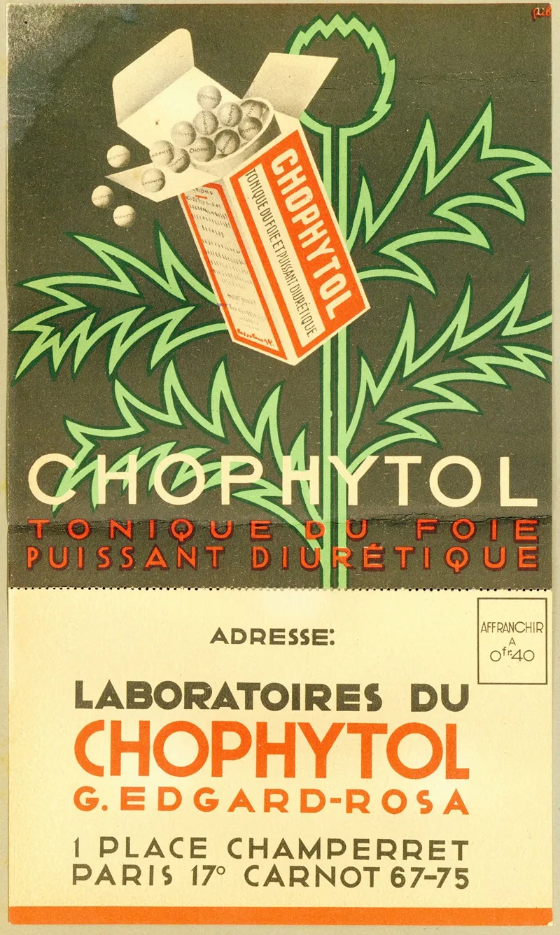 Chophytol Wall Art by Laboratoires du Chophytol - High-Resolution Digital Print