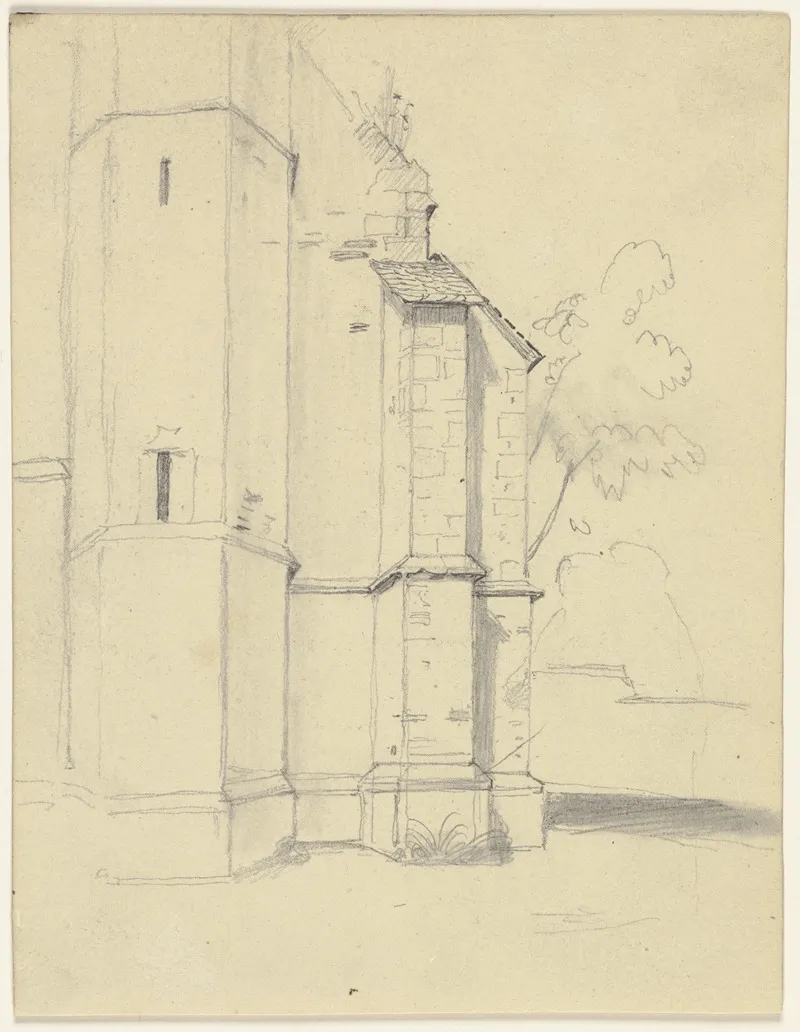 Chorflankenturm Einer Gotischen Kirche