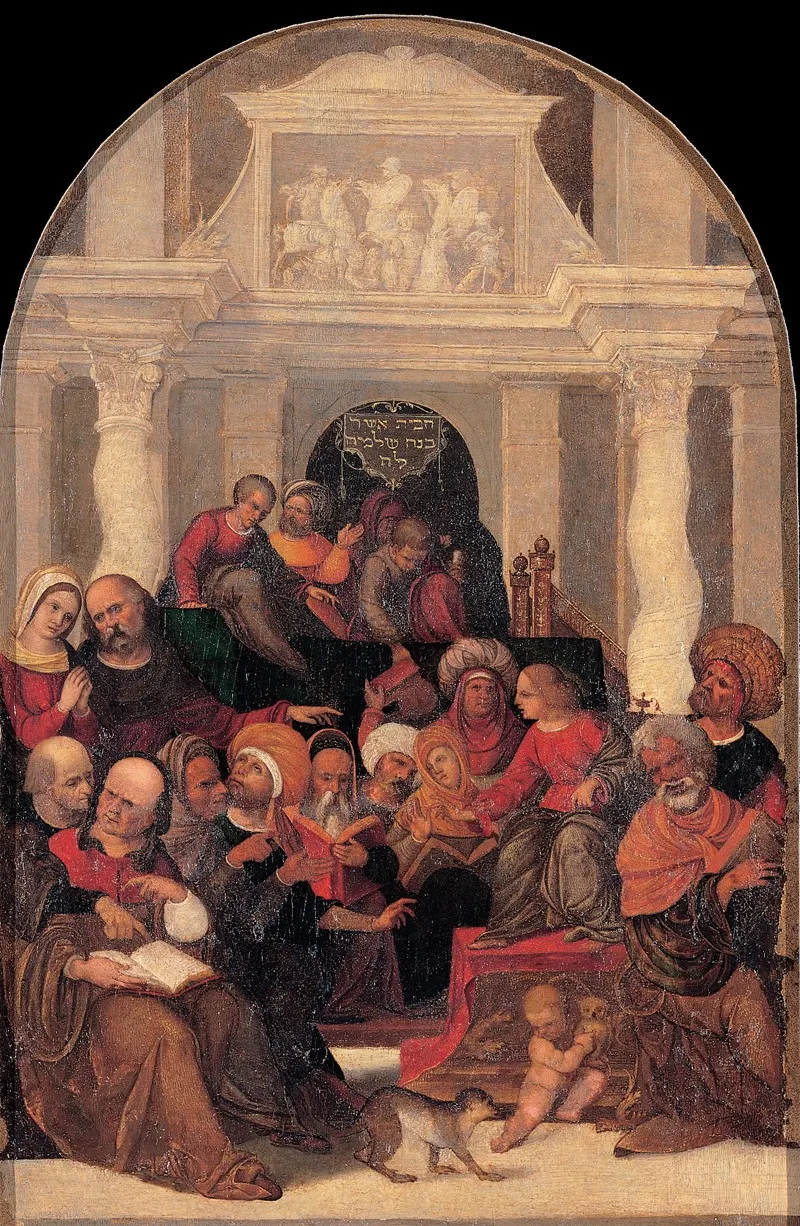 Christ Among The Doctors 12 Wall Art by Workshop of Ludovico Mazzolino - High-Resolution Digital Print
